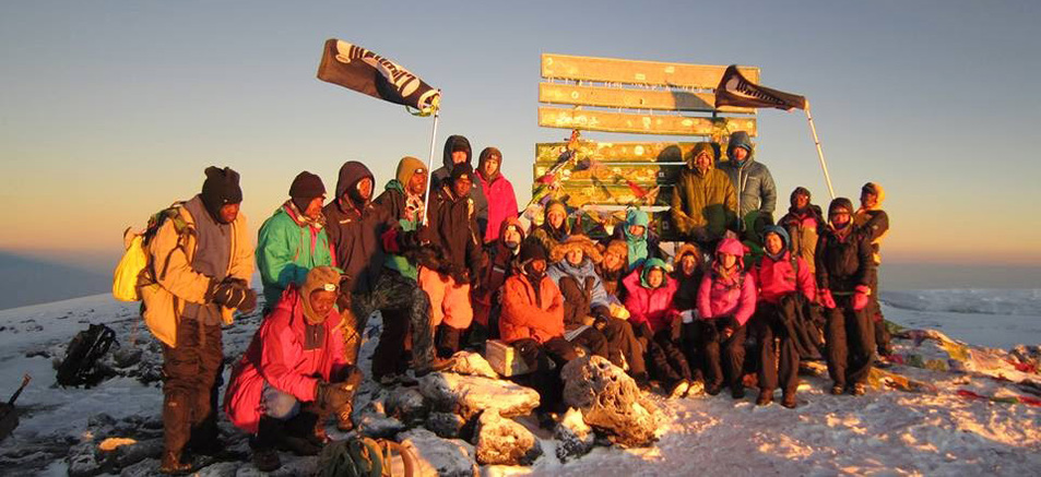 At the Summit of Mt. Kilimanjaro in 2014